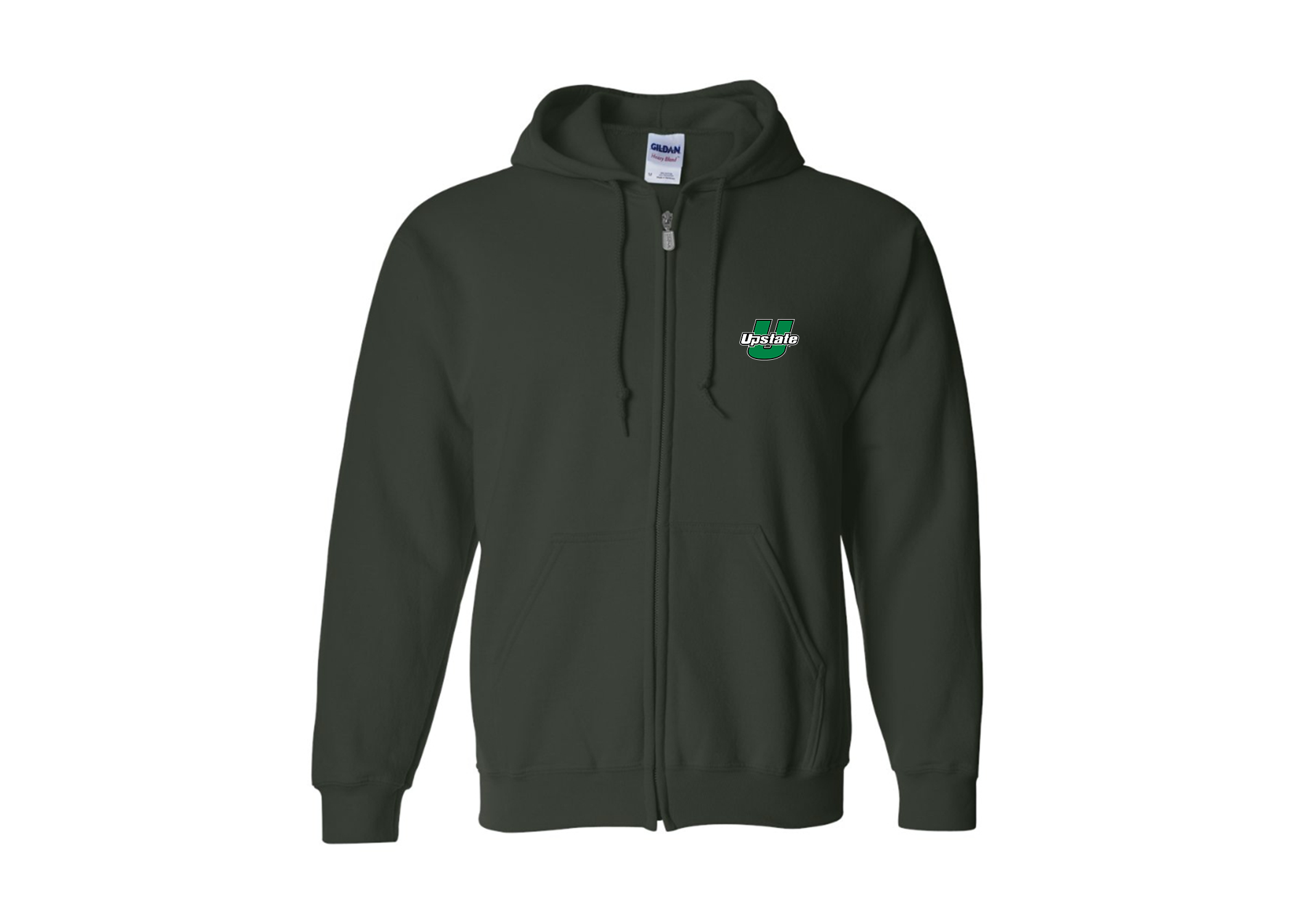 Men's USC Upstate Spartans Gildan  Heavy Blend Full Zip Hooded Sweatshirt