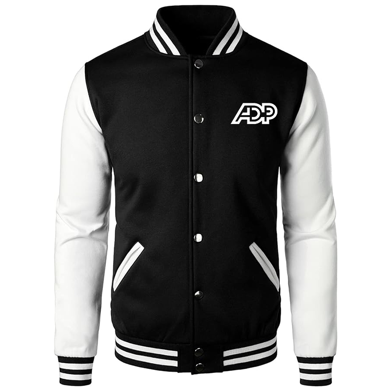 Men's  ADP Varsity Baseball Jacket Cotton Blend Letterman Jackets