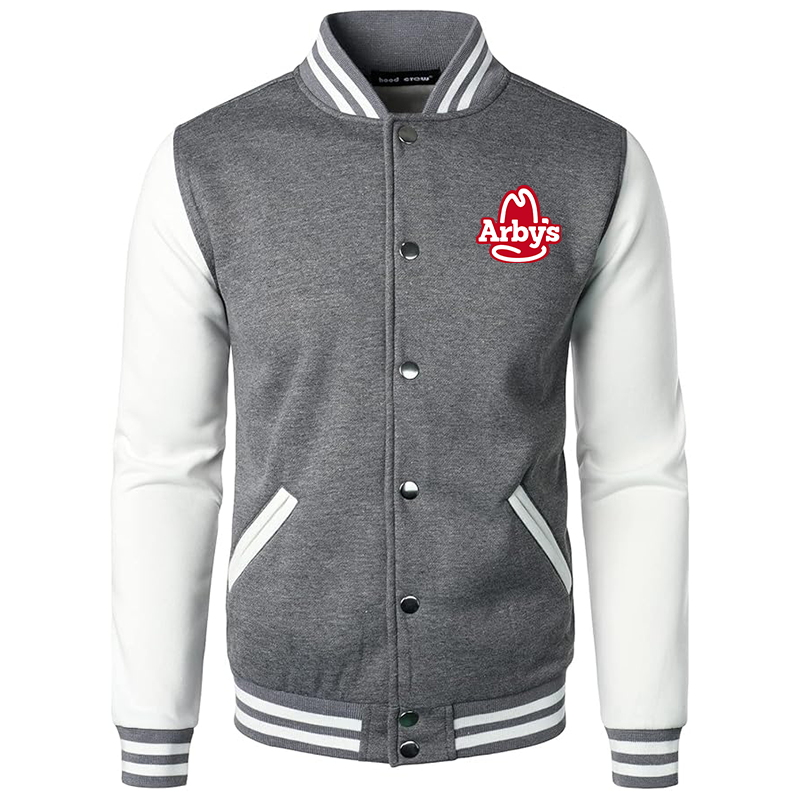Men's  Arbys Varsity Baseball Jacket Cotton Blend Letterman Jackets