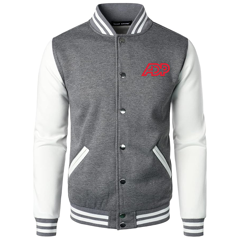 Men's  ADP Varsity Baseball Jacket Cotton Blend Letterman Jackets
