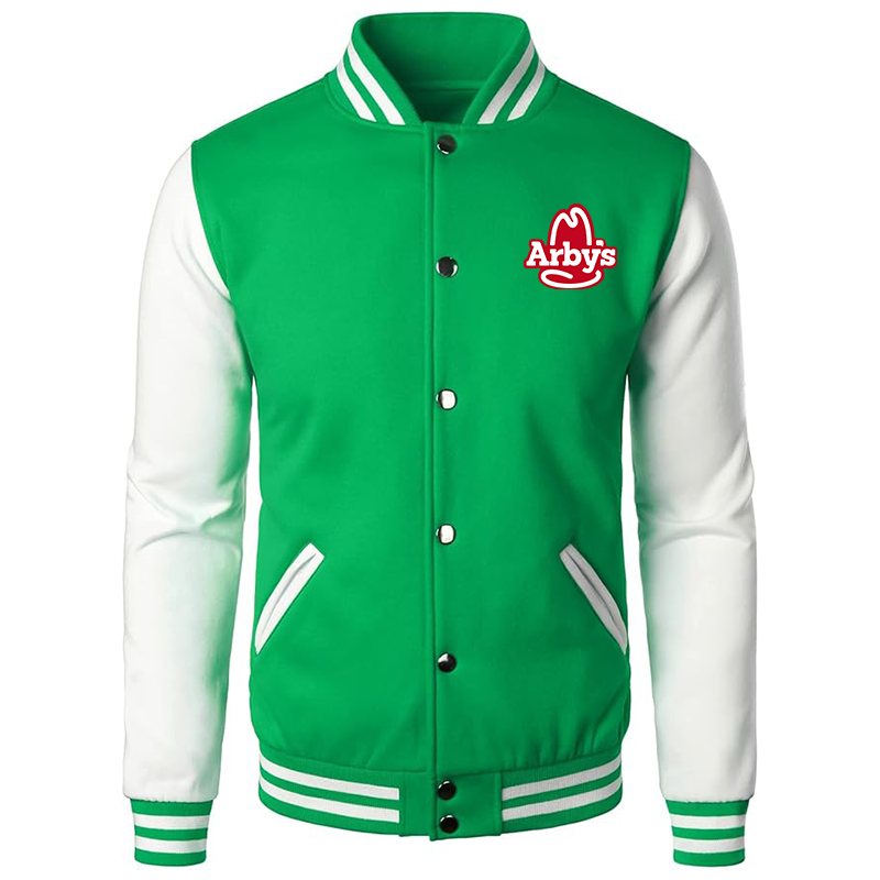 Men's  Arbys Varsity Baseball Jacket Cotton Blend Letterman Jackets