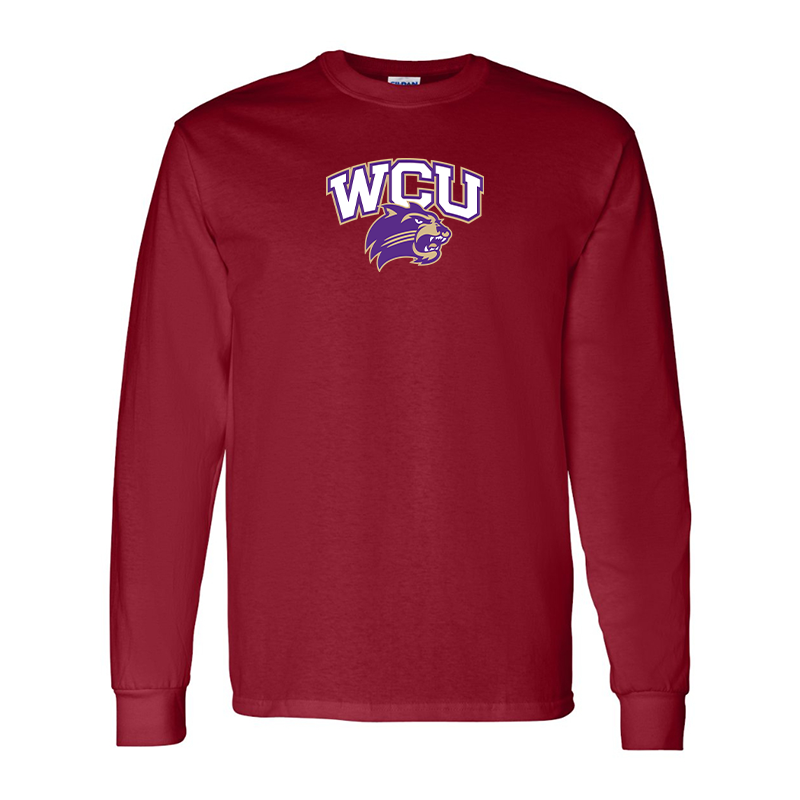 Men's Western Carolina Catamounts Gildan Heavy Cotton Long Sleeve T-Shirt