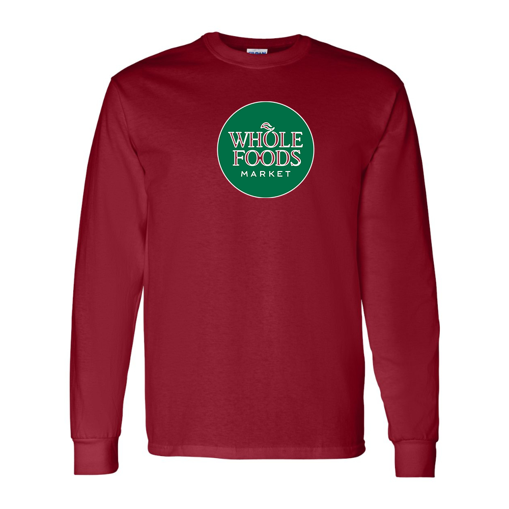 Men's Whole Foods Market Gildan Heavy Cotton Long Sleeve T-Shirt