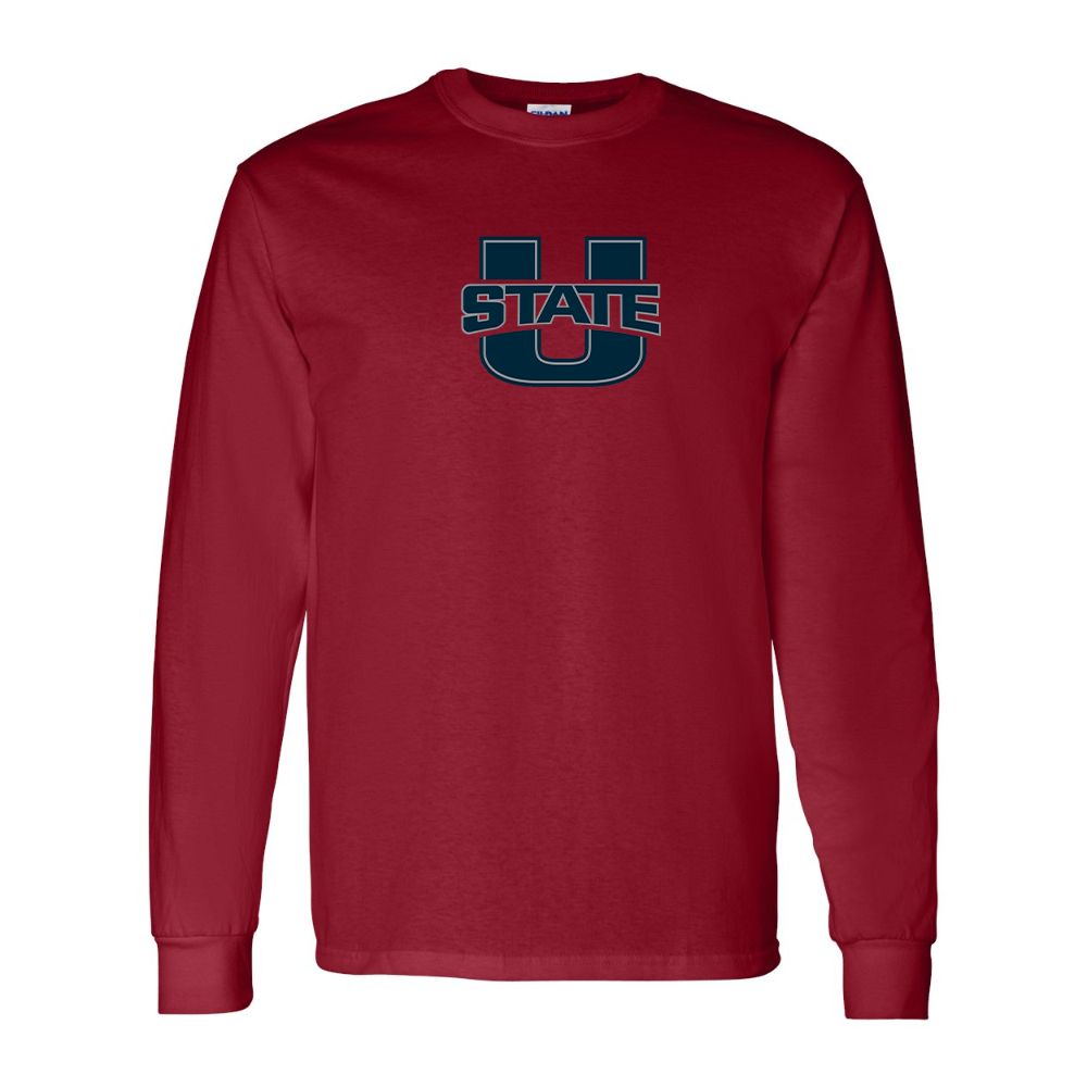Men's Utah State Aggies Gildan Heavy Cotton Long Sleeve T-Shirt