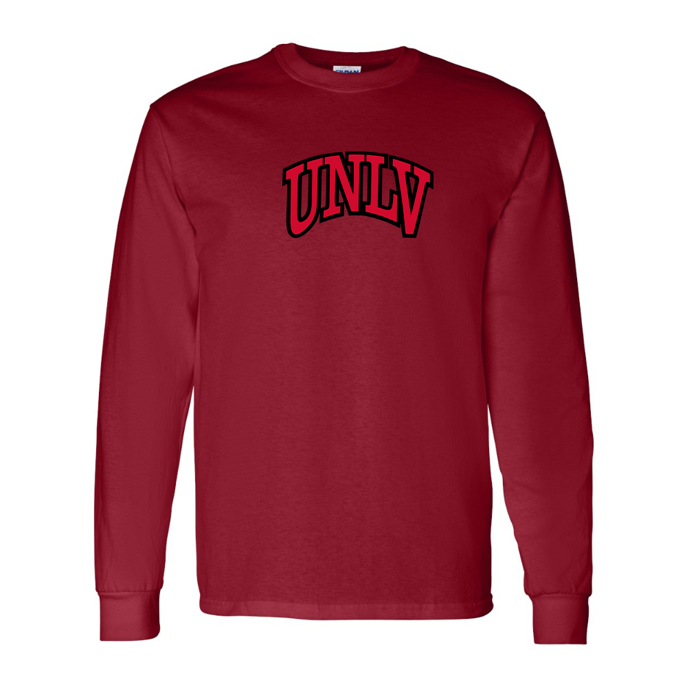 Men's UNLV Rebels Gildan Heavy Cotton Long Sleeve T-Shirt