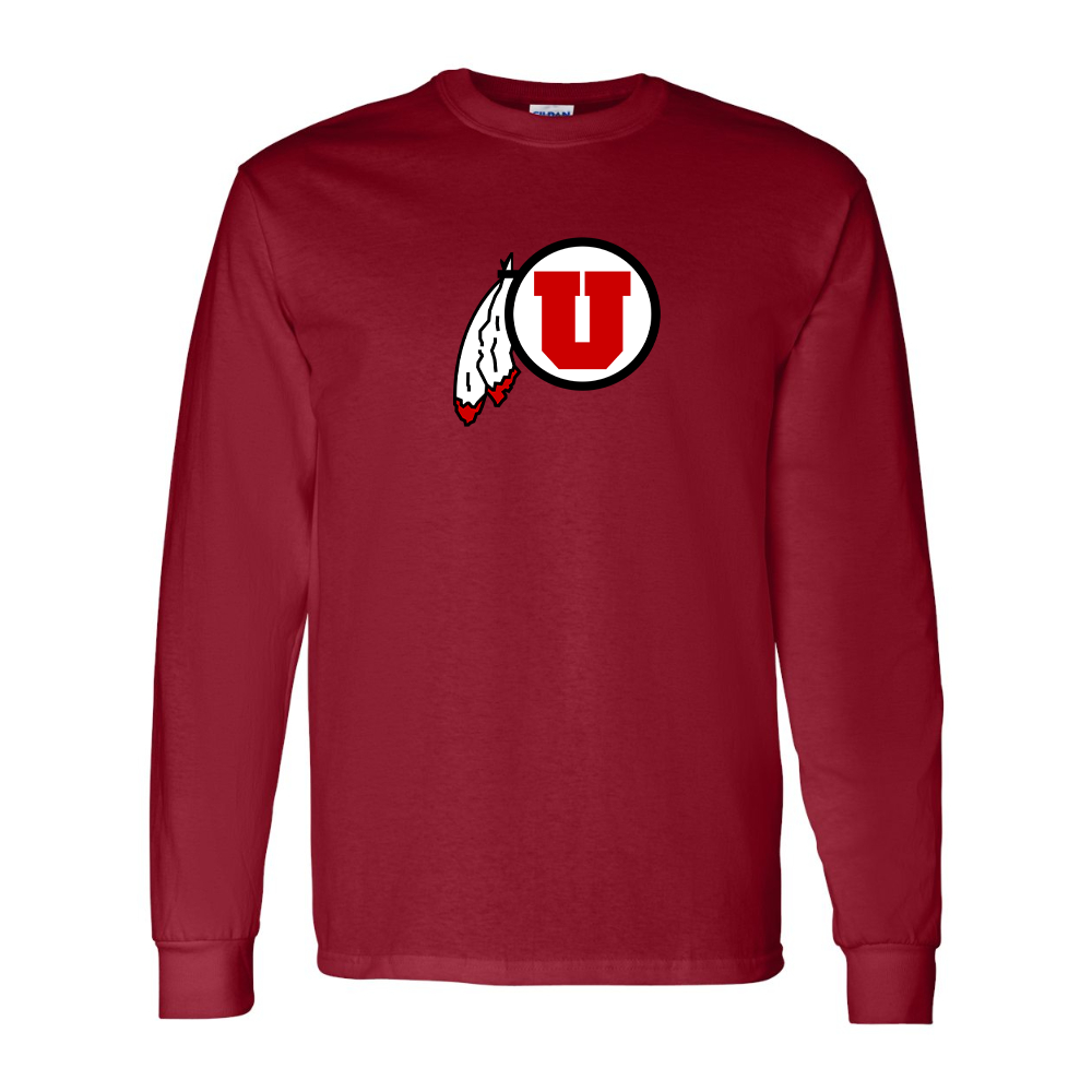 Men's  Utah Utes Gildan Heavy Cotton Long Sleeve T-Shirt