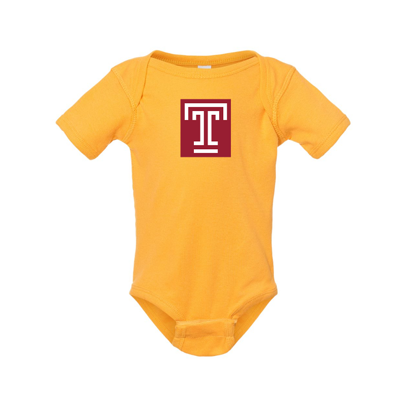 Temple Owls  Rabbit Skins Infant Baby Rib Bodysuit