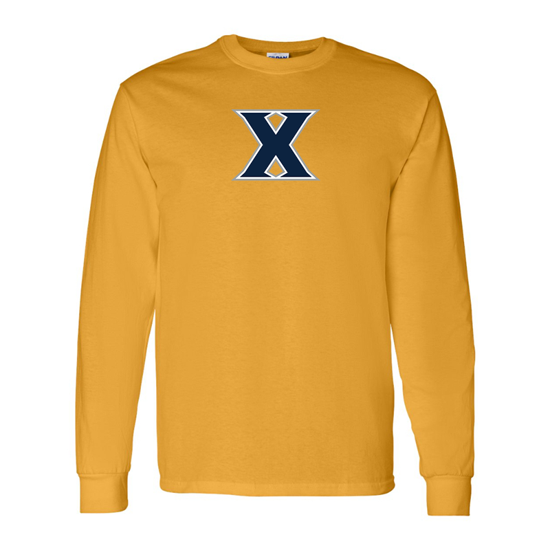 Men's Xavier Musketeers Gildan Heavy Cotton Long Sleeve T-Shirt