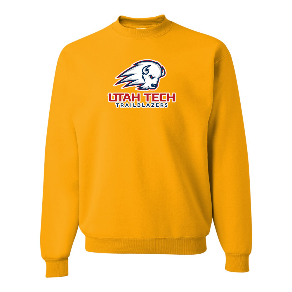 Men's Utah Tech Trailblazers JERZEES NuBlend Crewneck Sweatshirt