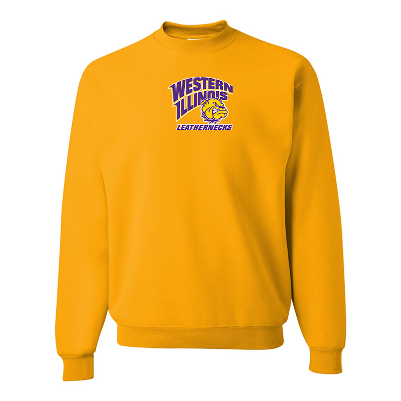 Men's Western Illinois Leathernecks  JERZEES NuBlend Crewneck Sweatshirt