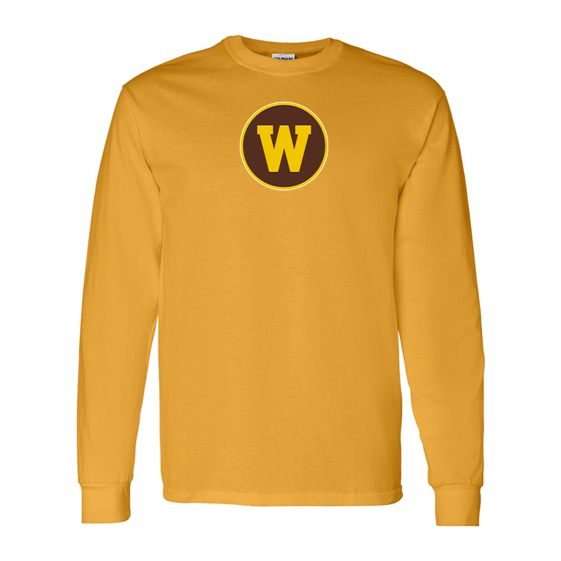 Men's Western Michigan Broncos Gildan Heavy Cotton Long Sleeve T-Shirt