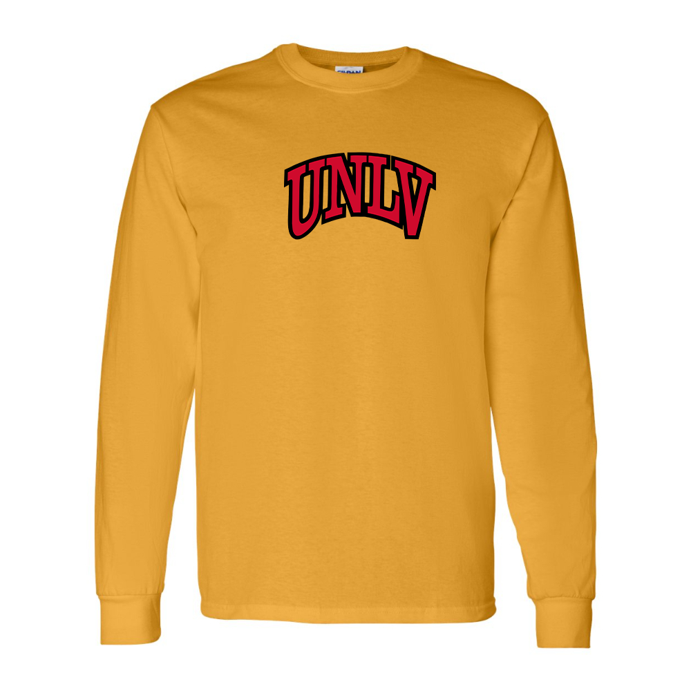 Men's UNLV Rebels Gildan Heavy Cotton Long Sleeve T-Shirt