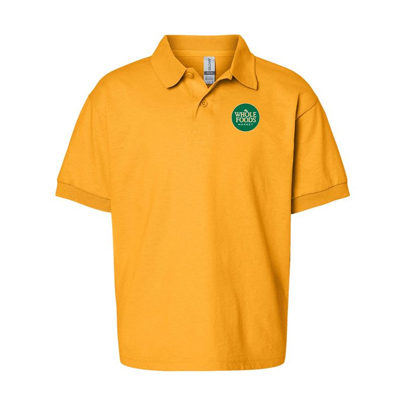 Youth Whole Foods Market Gildan Dry Blend Jersey Polo