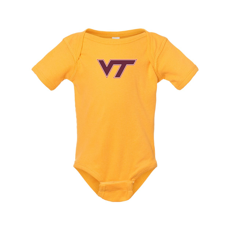 Virginia Tech Hokies  Rabbit Skins Infant Baby Rib Bodysuit