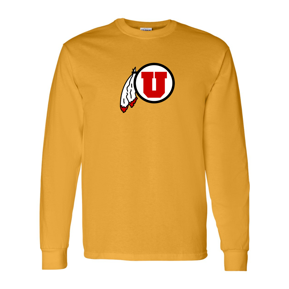 Men's  Utah Utes Gildan Heavy Cotton Long Sleeve T-Shirt