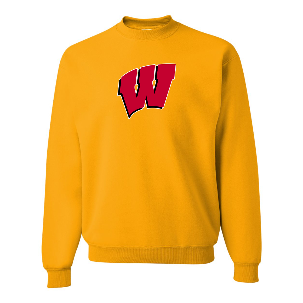Men's Wisconsin Badgers JERZEES NuBlend Crewneck Sweatshirt