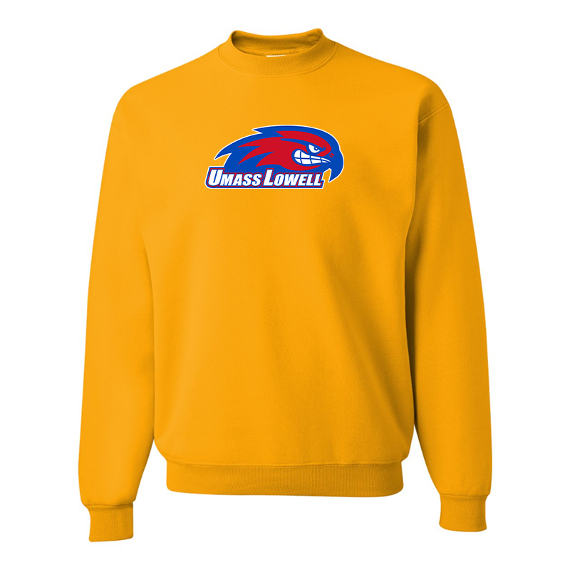 Men's UMass Lowell River Hawks  JERZEES NuBlend Crewneck Sweatshirt