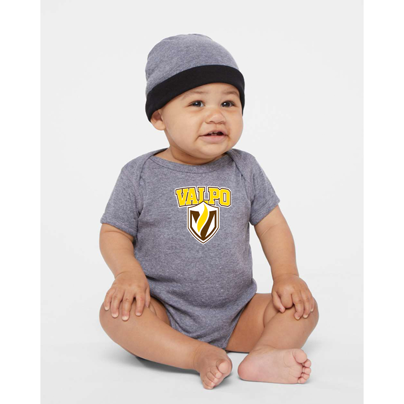 Valparaiso Crusaders  Rabbit Skins Infant Baby Rib Bodysuit