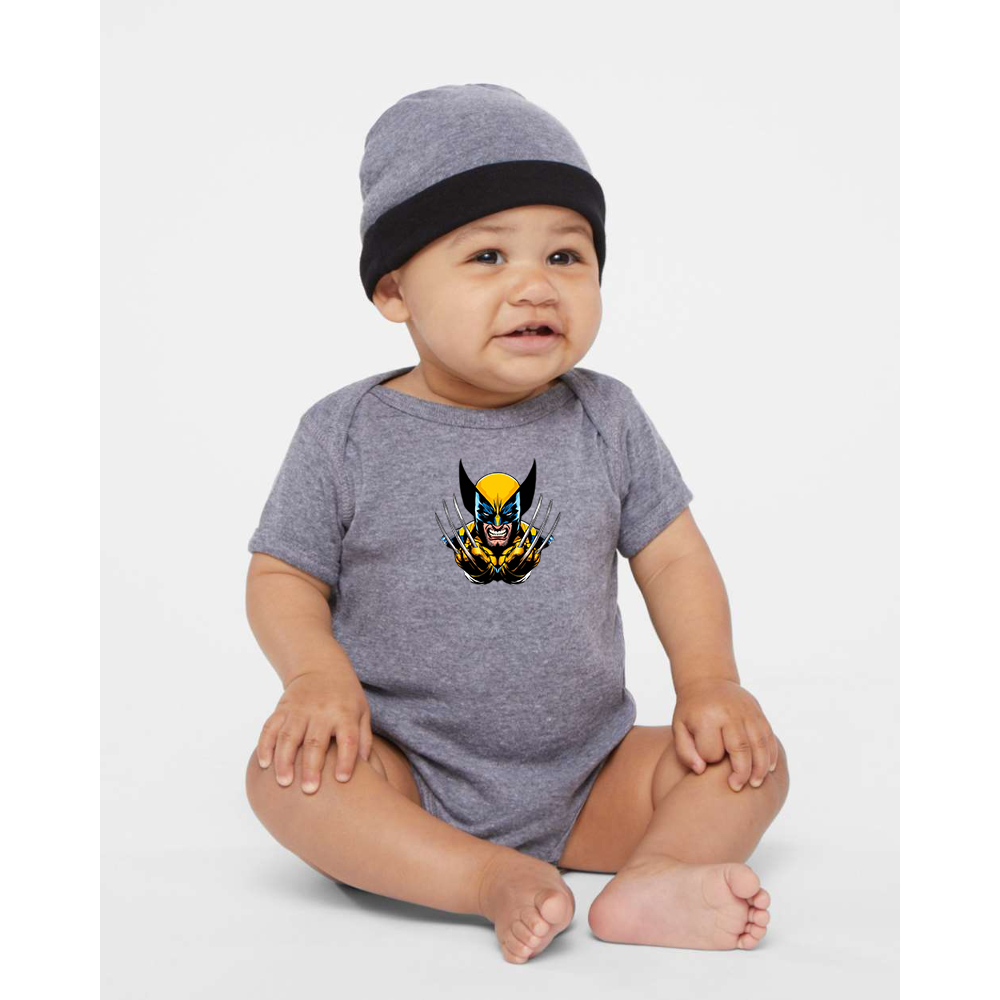 Wolverine 2025 Art   Rabbit Skins Infant Baby Rib Bodysuit