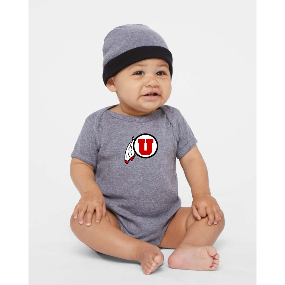 Utah Utes Rabbit Skins Infant Baby Rib Bodysuit