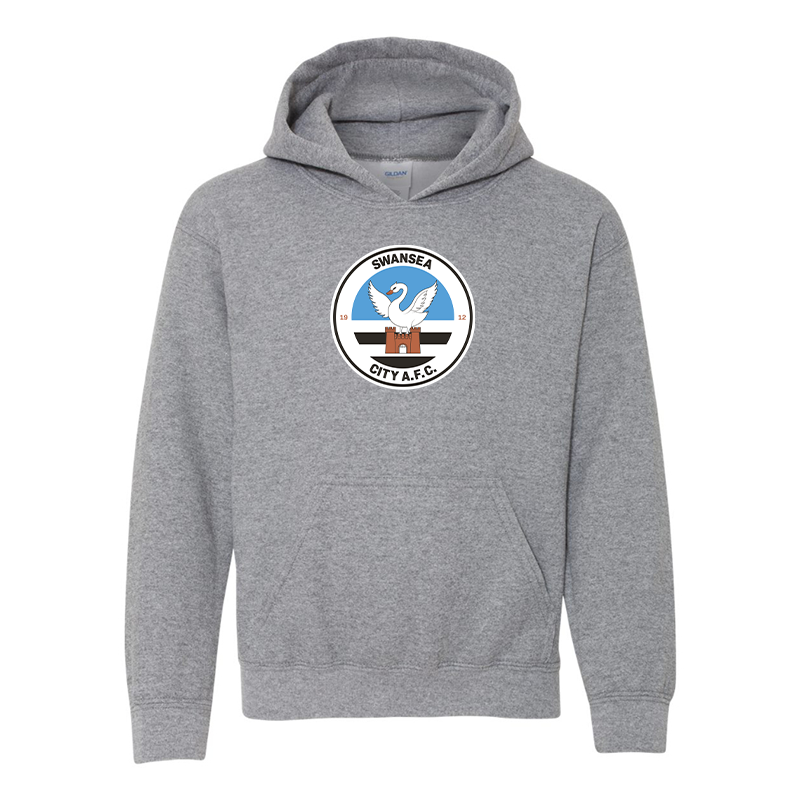 Youth Swansea City Soccer Gildan Heavy Blend  Hooded Sweatshirt
