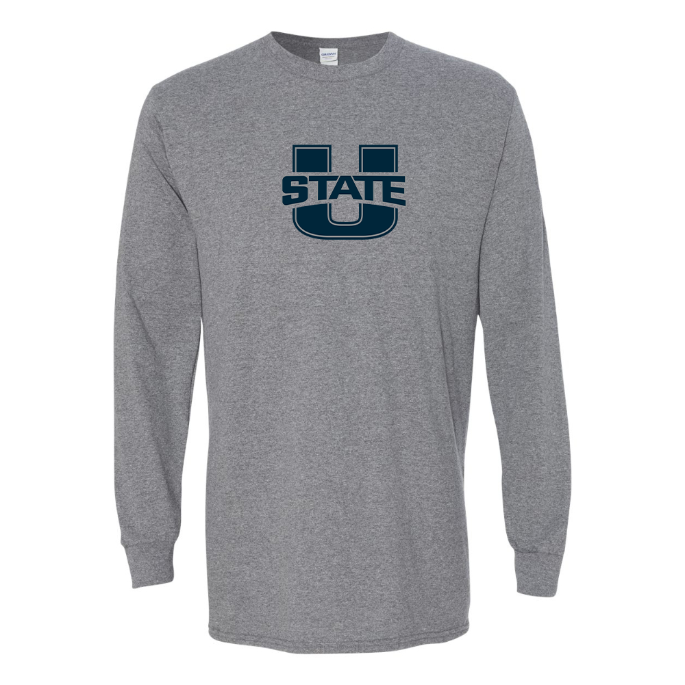 Men's Utah State Aggies Gildan Heavy Cotton Long Sleeve T-Shirt