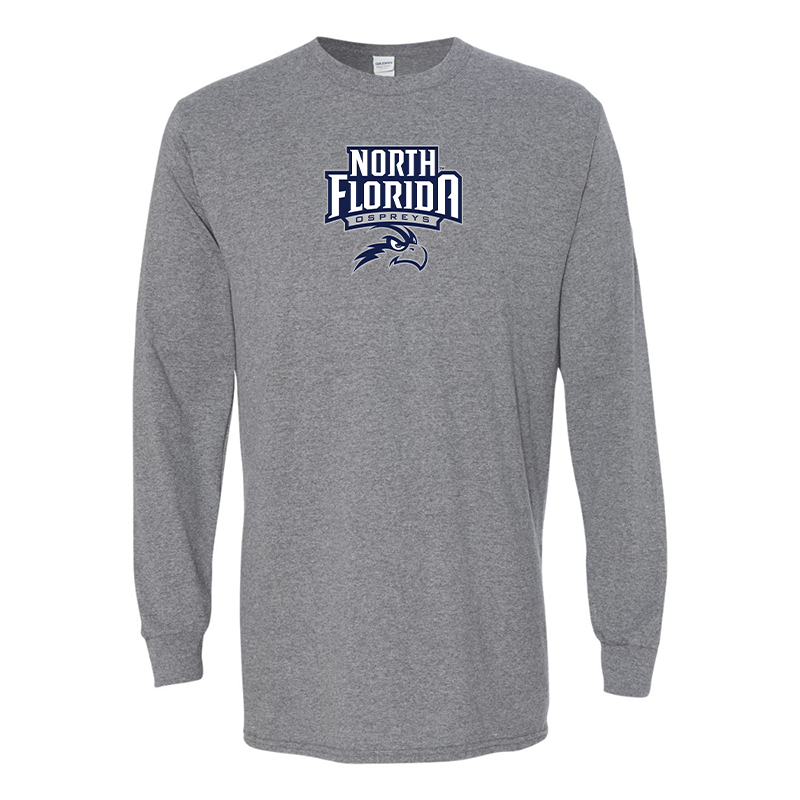 Men's  UNF Ospreys  Gildan Heavy Cotton Long Sleeve T-Shirt