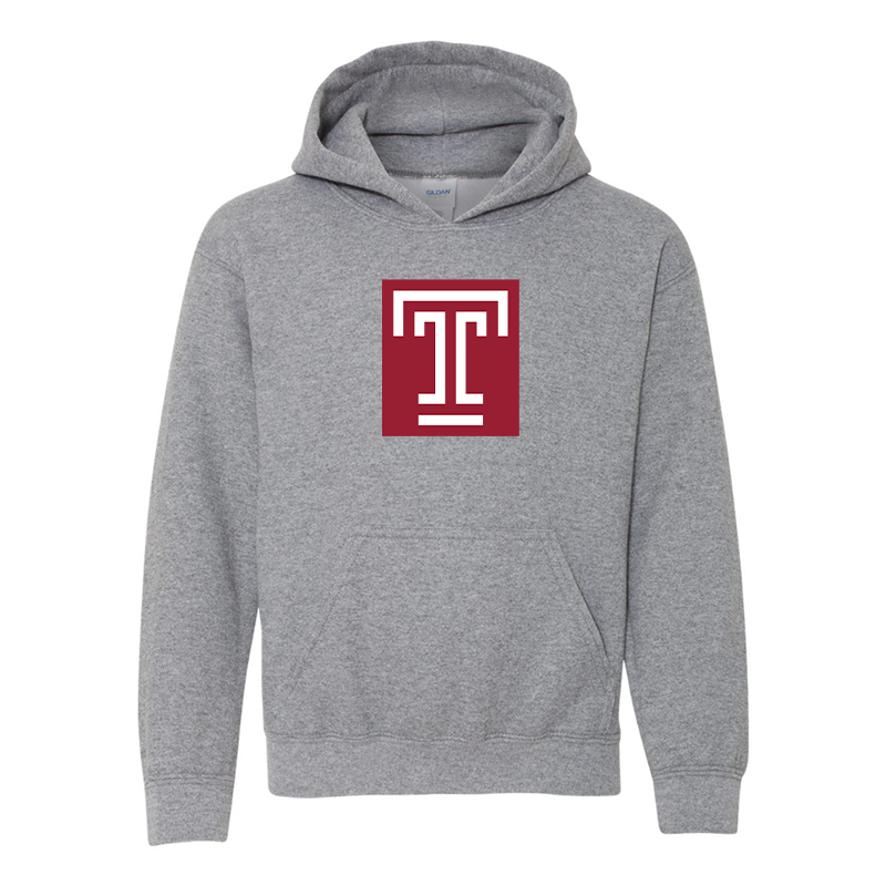 Youth Temple Owls Gildan Heavy Blend  Hooded Sweatshirt