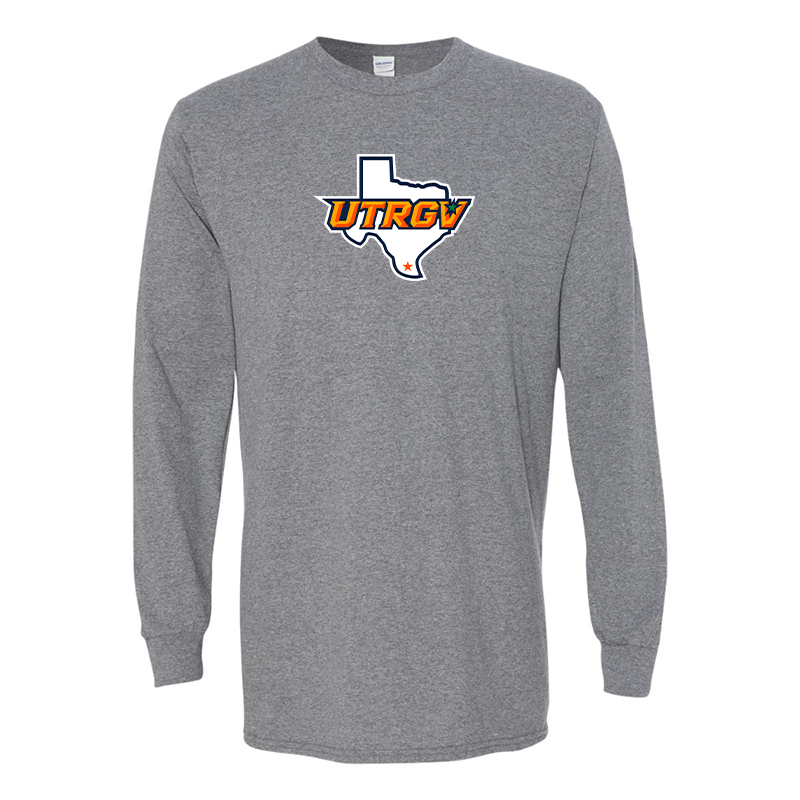 Men's UTRGV Vaqueros Gildan Heavy Cotton Long Sleeve T-Shirt