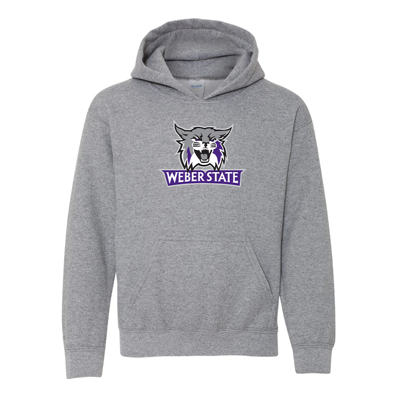 Youth Weber State Wildcats Gildan Heavy Blend  Hooded Sweatshirt