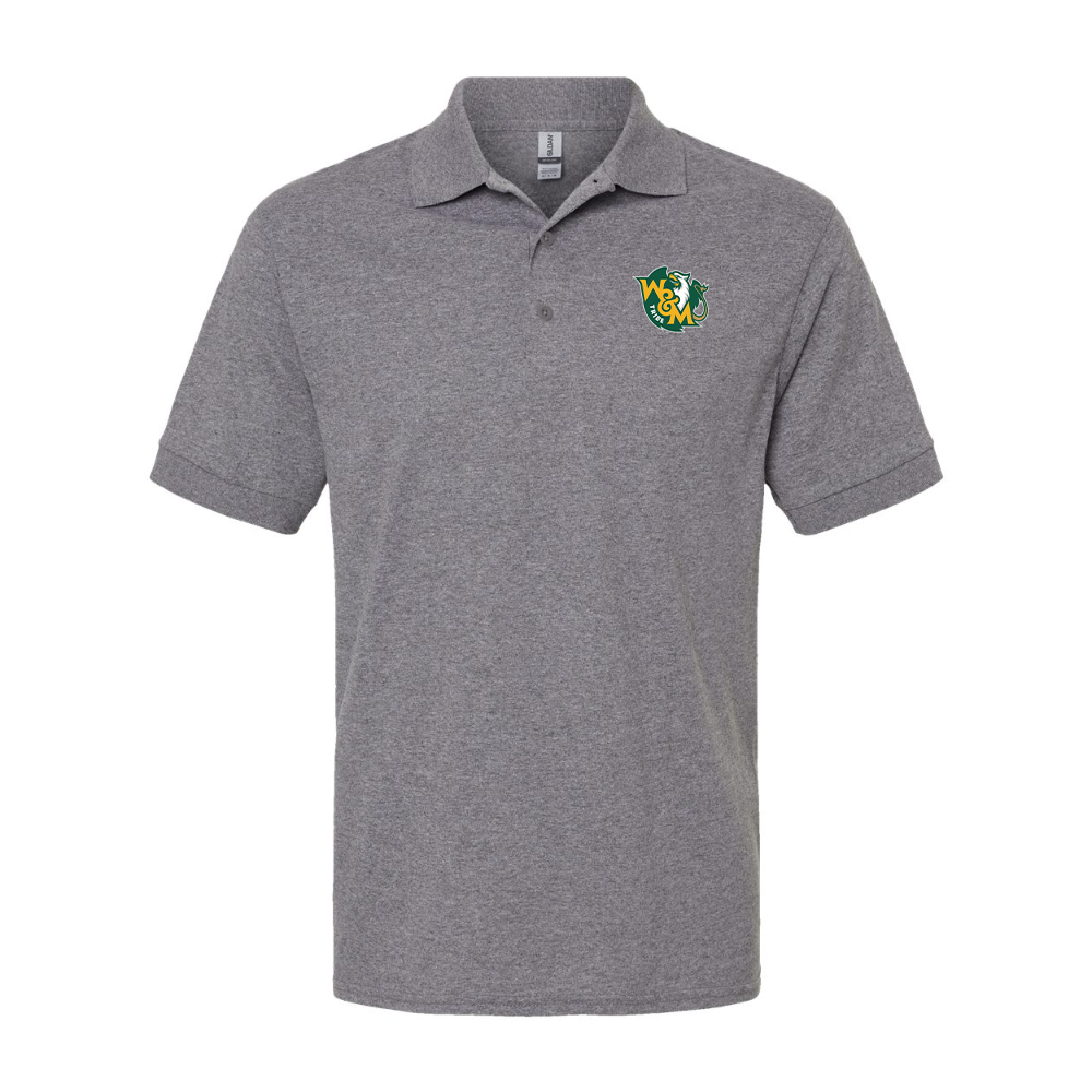Men's William and Mary Tribe Gildan Dry Blend Jersey Polo