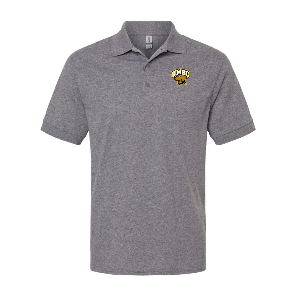 Men's  UMBC Retrievers Gildan Dry Blend Jersey Polo