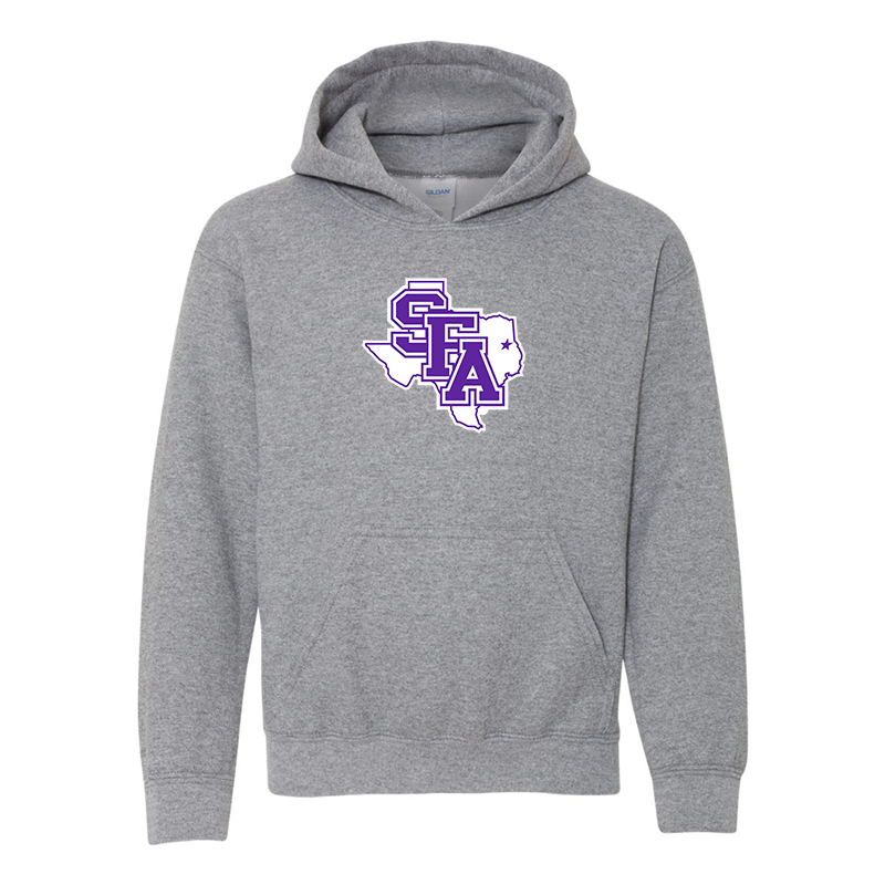 Youth Stephen F. Austin Lumberjacks  Gildan Heavy Blend  Hooded Sweatshirt