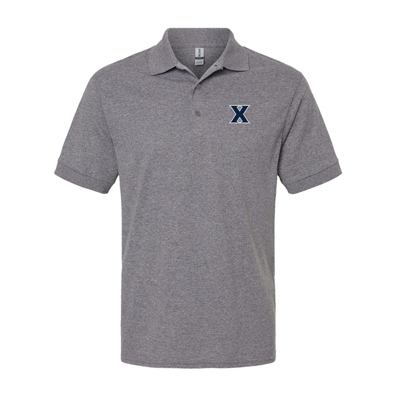 Men's Xavier Musketeers  Gildan Dry Blend Jersey Polo