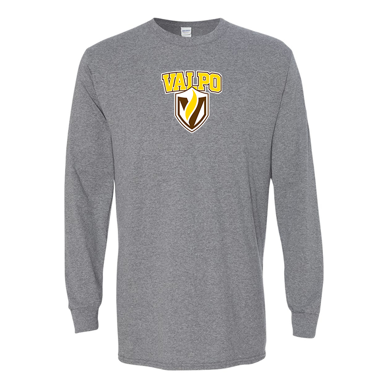 Men's Valparaiso Crusaders Gildan Heavy Cotton Long Sleeve T-Shirt