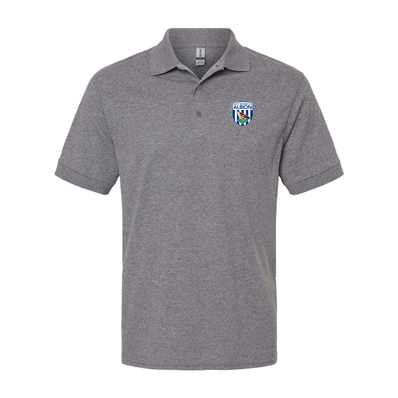 Men's West Bromwich Albion Soccer Gildan Dry Blend Jersey Polo