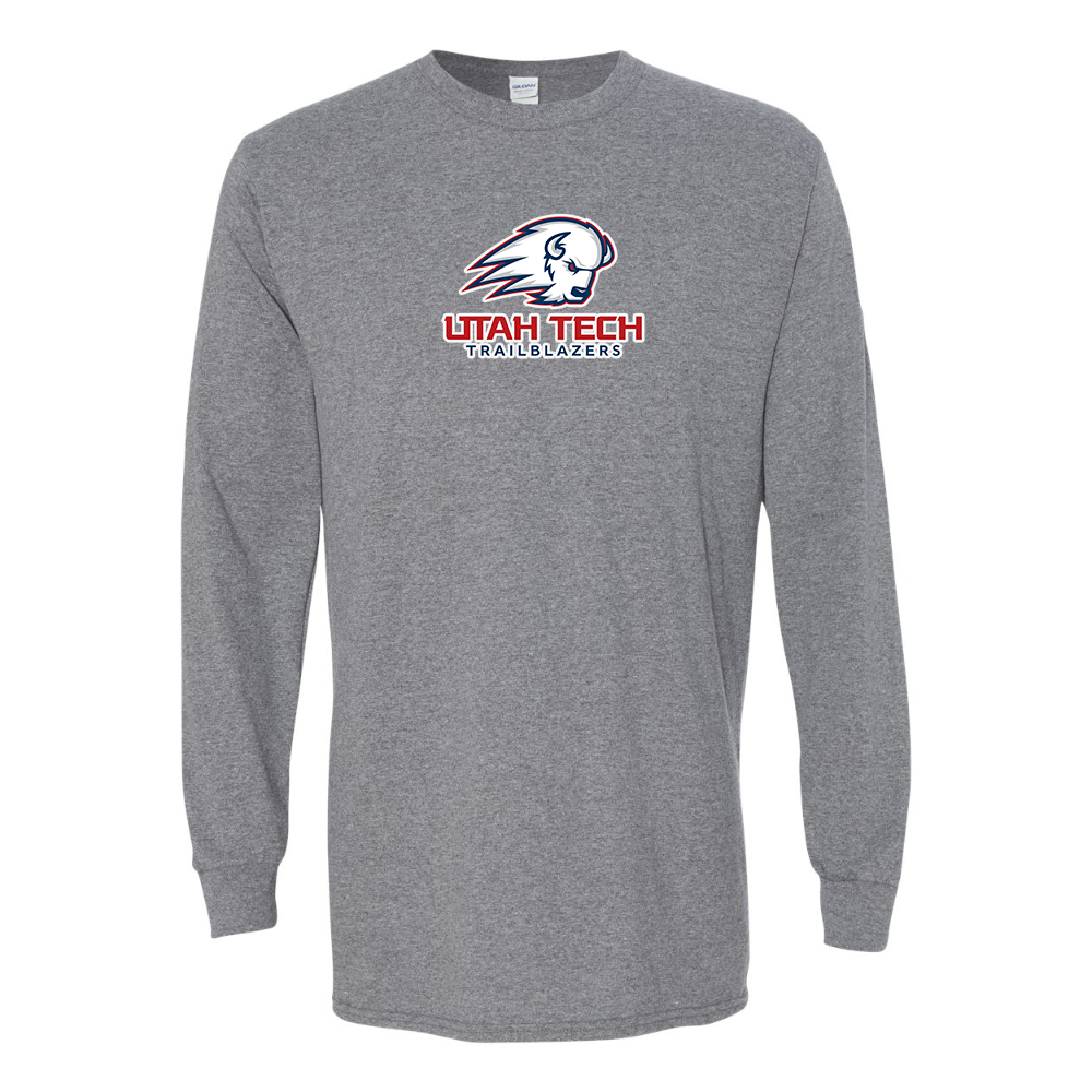 Men's Utah Tech Trailblazers Gildan Heavy Cotton Long Sleeve T-Shirt