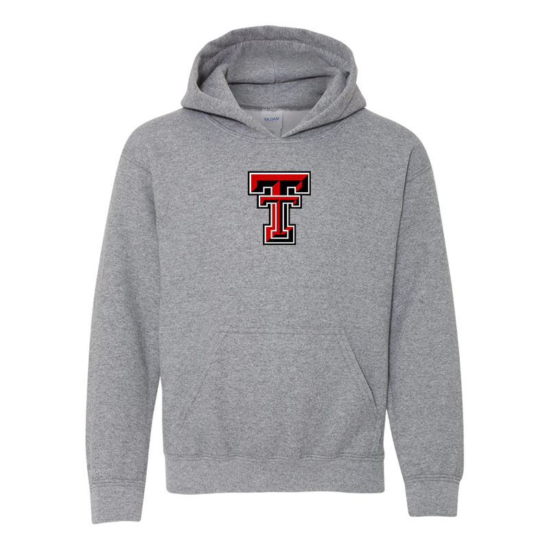 Youth Texas Tech Red Raiders  Gildan Heavy Blend  Hooded Sweatshirt