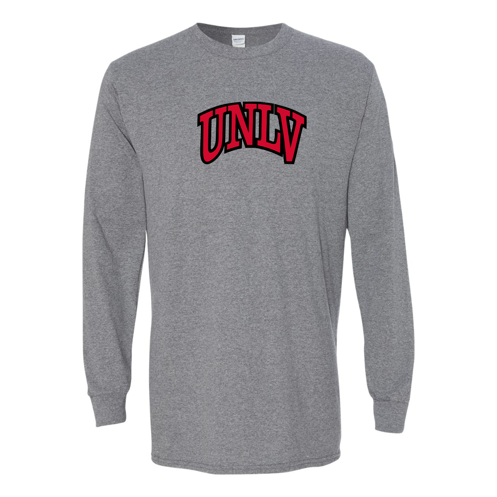 Men's UNLV Rebels Gildan Heavy Cotton Long Sleeve T-Shirt