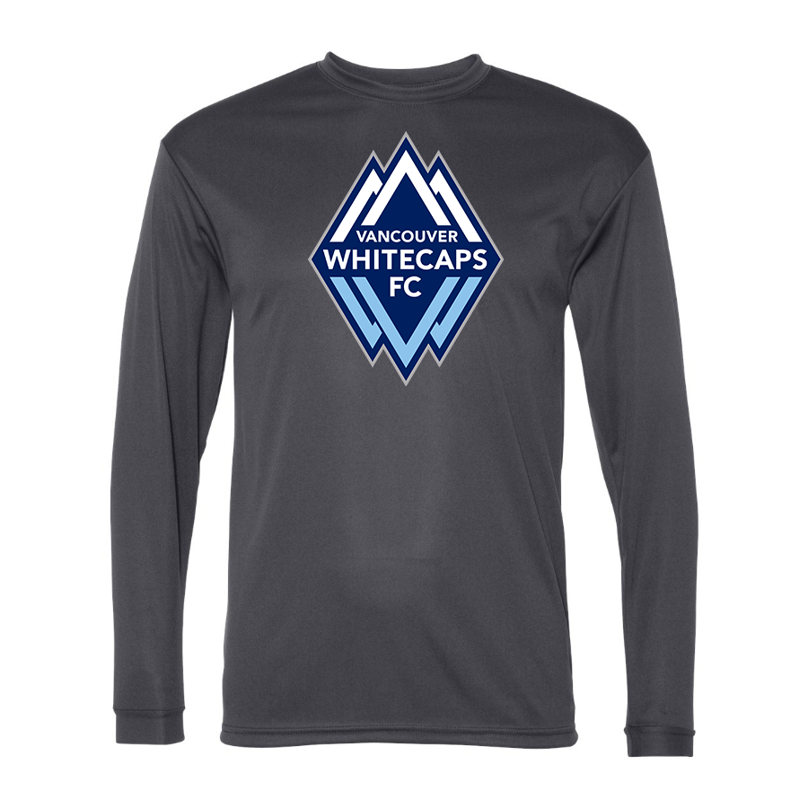 Men's Vancouver Whitecaps FC Polyester Long Sleeve T-Shirt