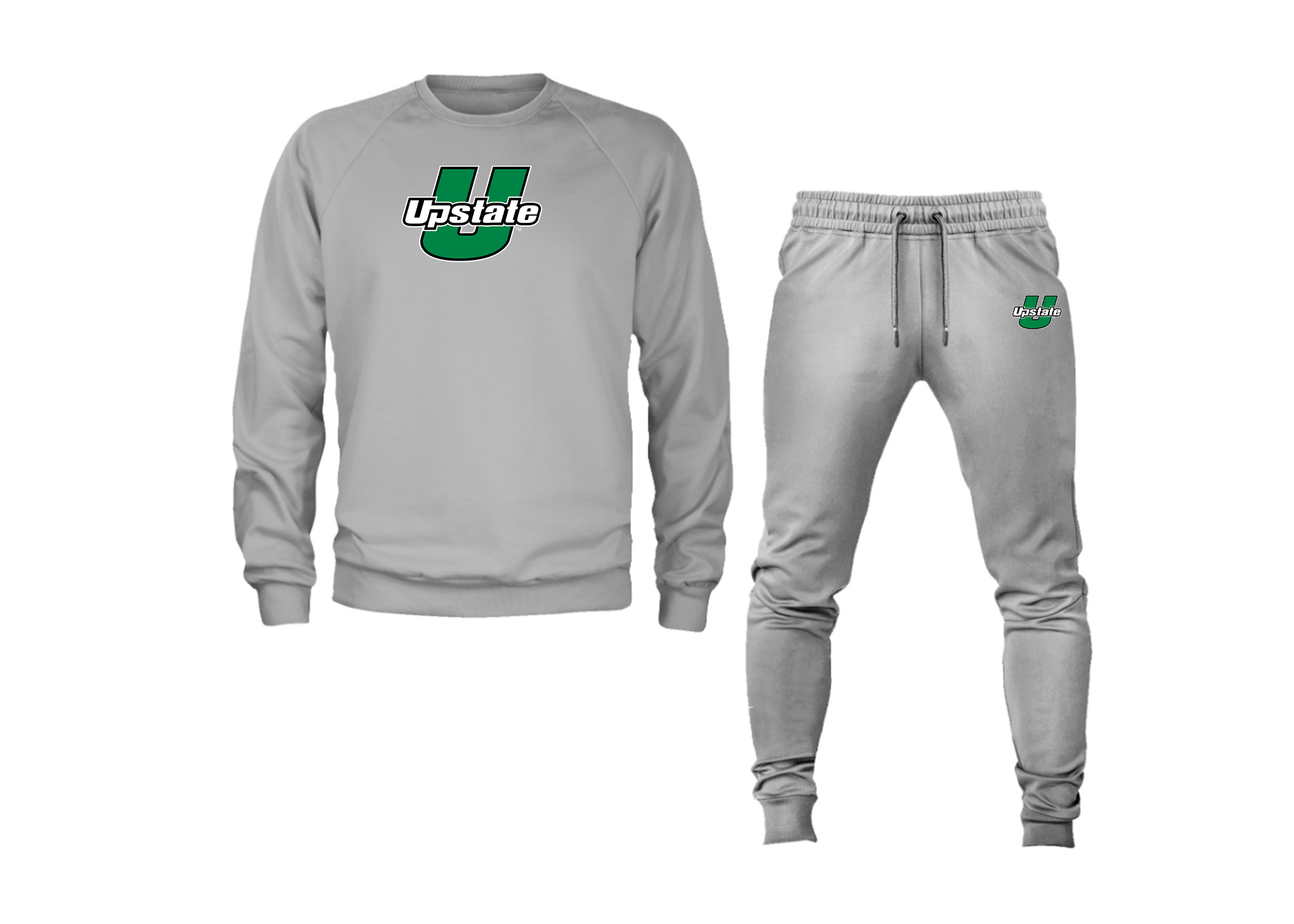 Men's USC Upstate Spartans Crewneck Sweatshirt Joggers Suit