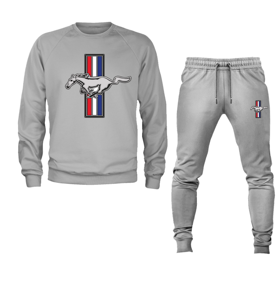 Men's Mustang Crewneck Sweatshirt Joggers Suit