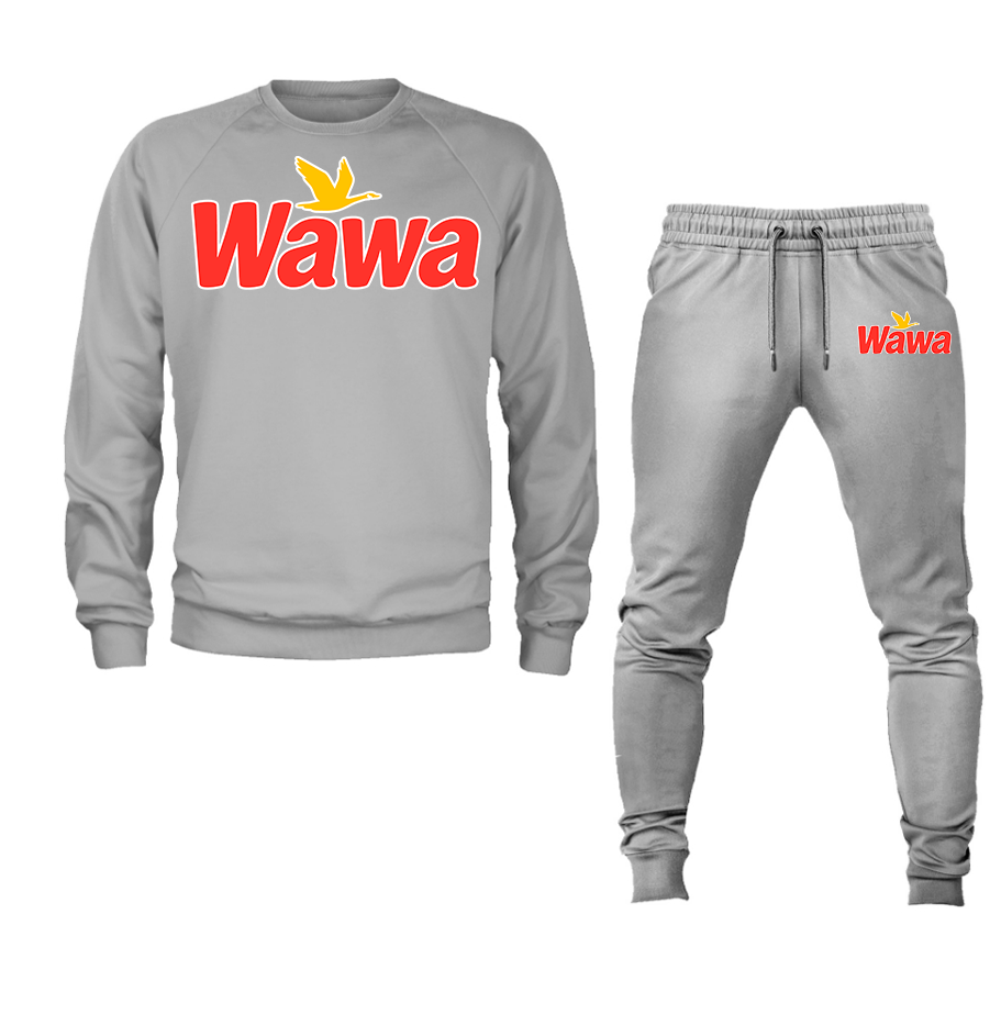 Men's Wawa Gas Station Crewneck Sweatshirt Joggers Suit