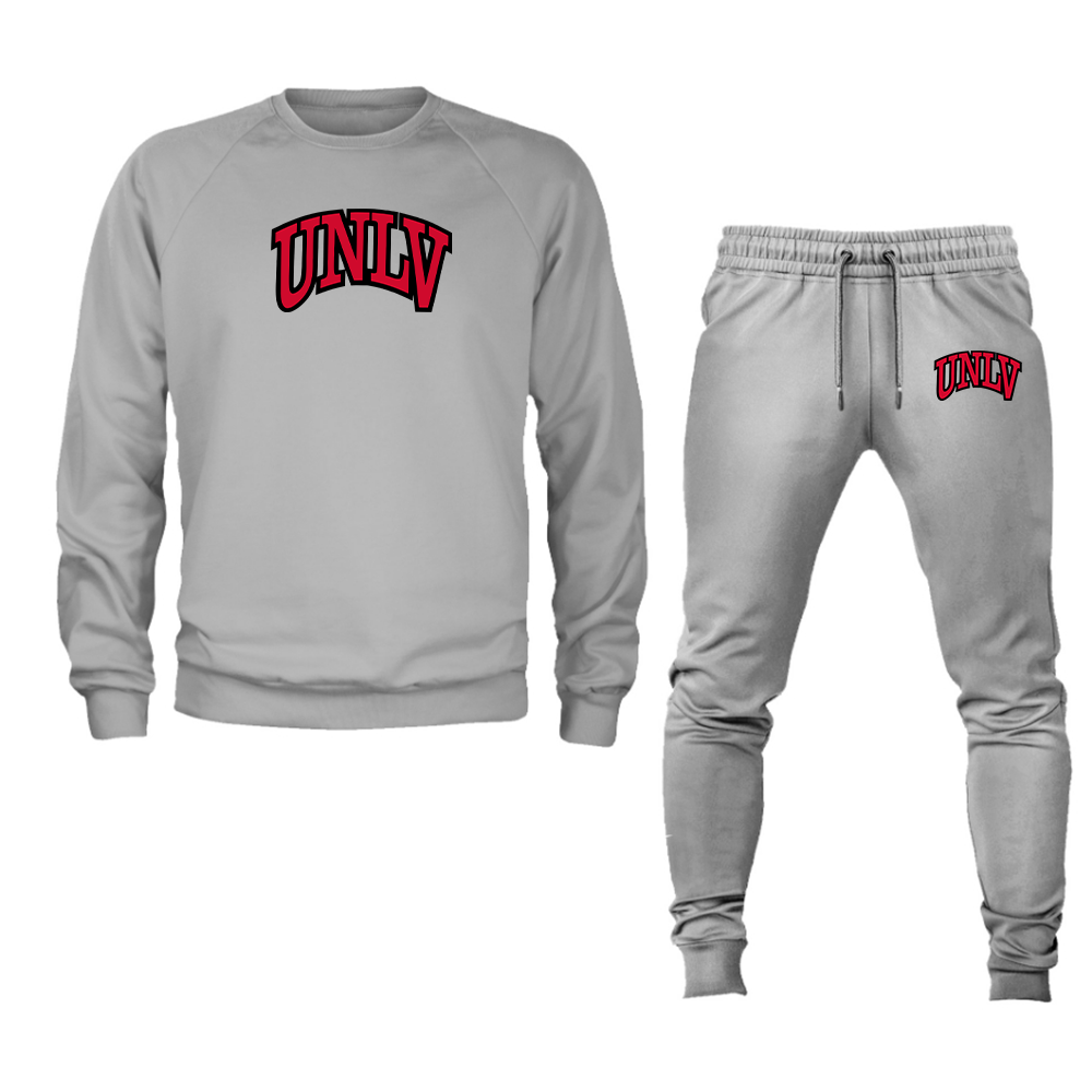 Men's UNLV Rebels Crewneck Sweatshirt Joggers Suit
