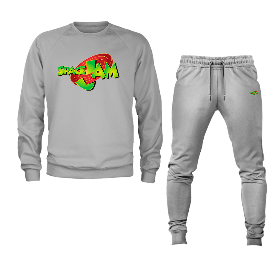 Men's Space Jam Crewneck Sweatshirt Joggers Suit