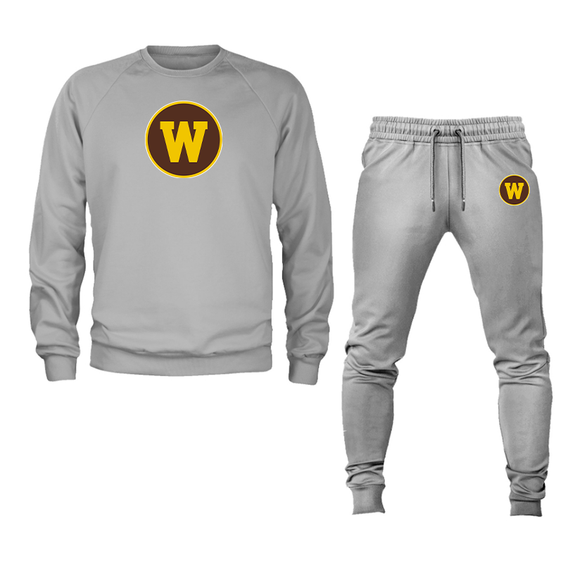 Men's Western Michigan Broncos  Crewneck Sweatshirt Joggers Suit