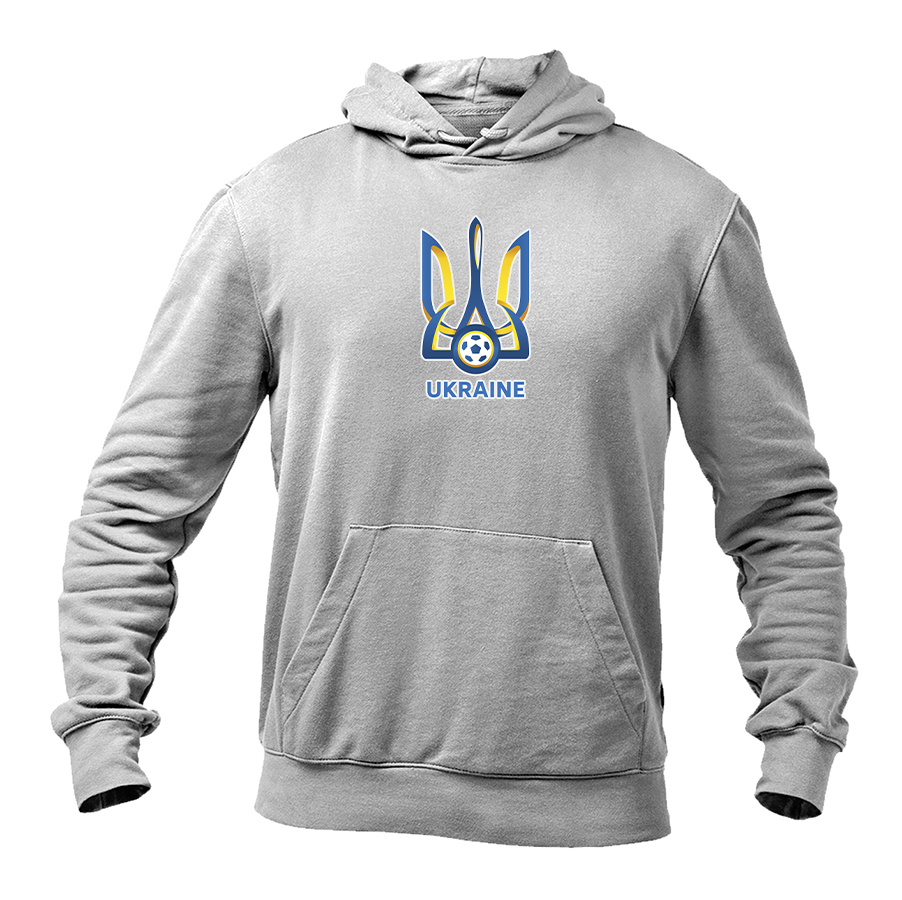 Men's Ukraine National Football Soccer Team Gildan  Heavy Blend Hooded Sweatshirt