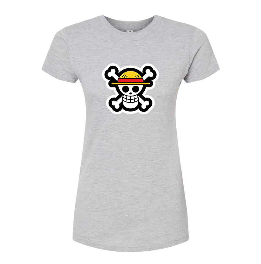 Women’s Straw Hat  Yogurt  Round Neck T-Shirt