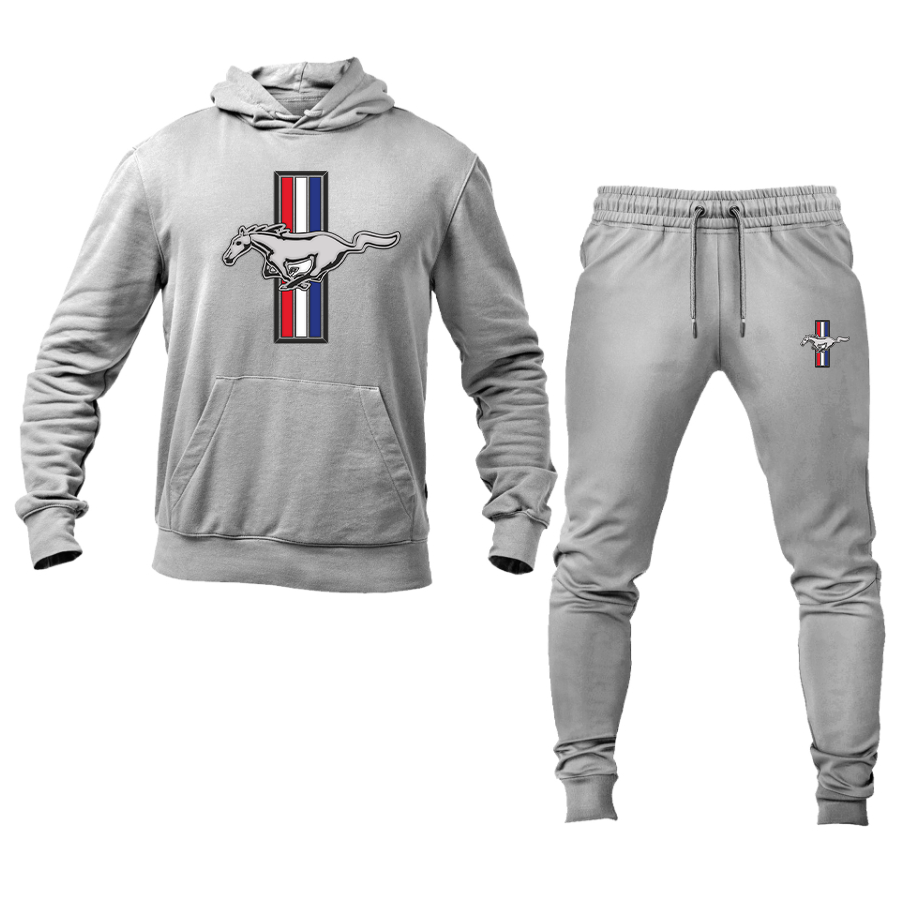 Men's Mustang Pullover Hoodie Joggers Set