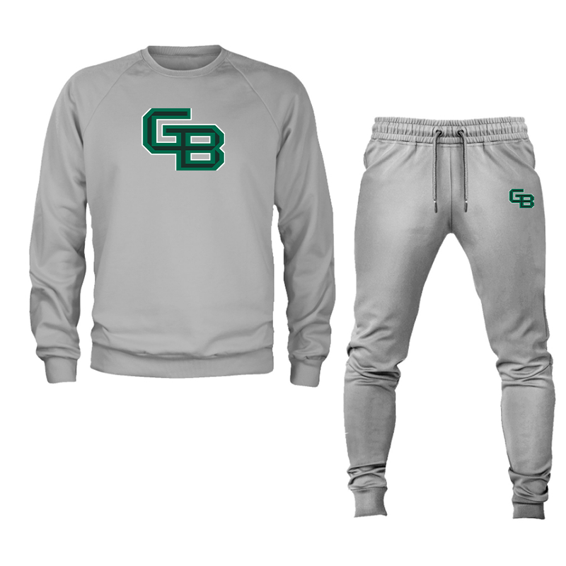 Men's Wisconsin Green Bay Phoenix Crewneck Sweatshirt Joggers Suit